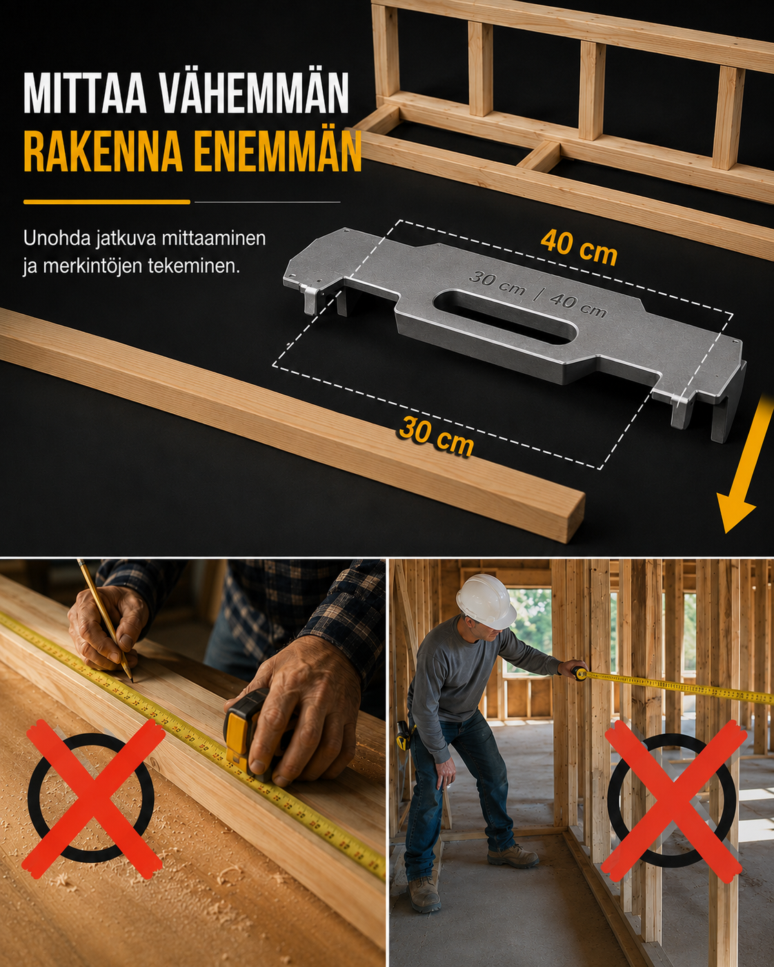 ProFrame Runkotolppien Asennusjigi