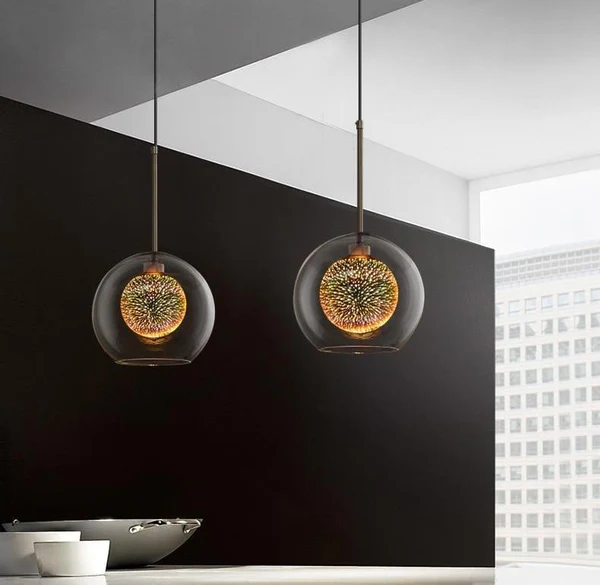 3D LED Koristeellinen Lamppu – Hopeapinnoitettu Lasi, E27, 6.3 Tuumaa