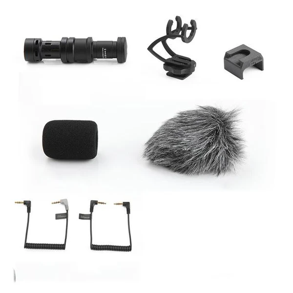 Ammattilaistason Alumiininen Kameramikrofoni – Yleiskäyttöinen Videomikrofoni DSLR, Älypuhelimet & Vloggaus