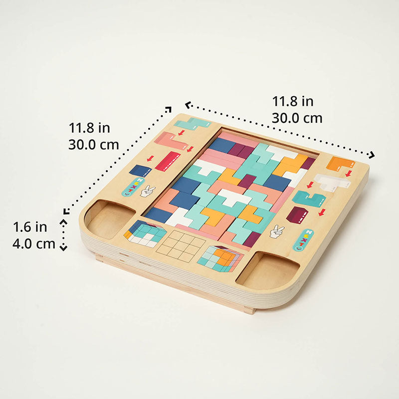 Montessori Tetris puusta