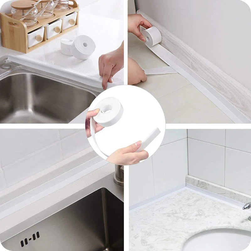 MagicSeal PVC Suojanauha – Vedenkestävä tiivistenauha kylpyhuoneen ja keittiön saumoille