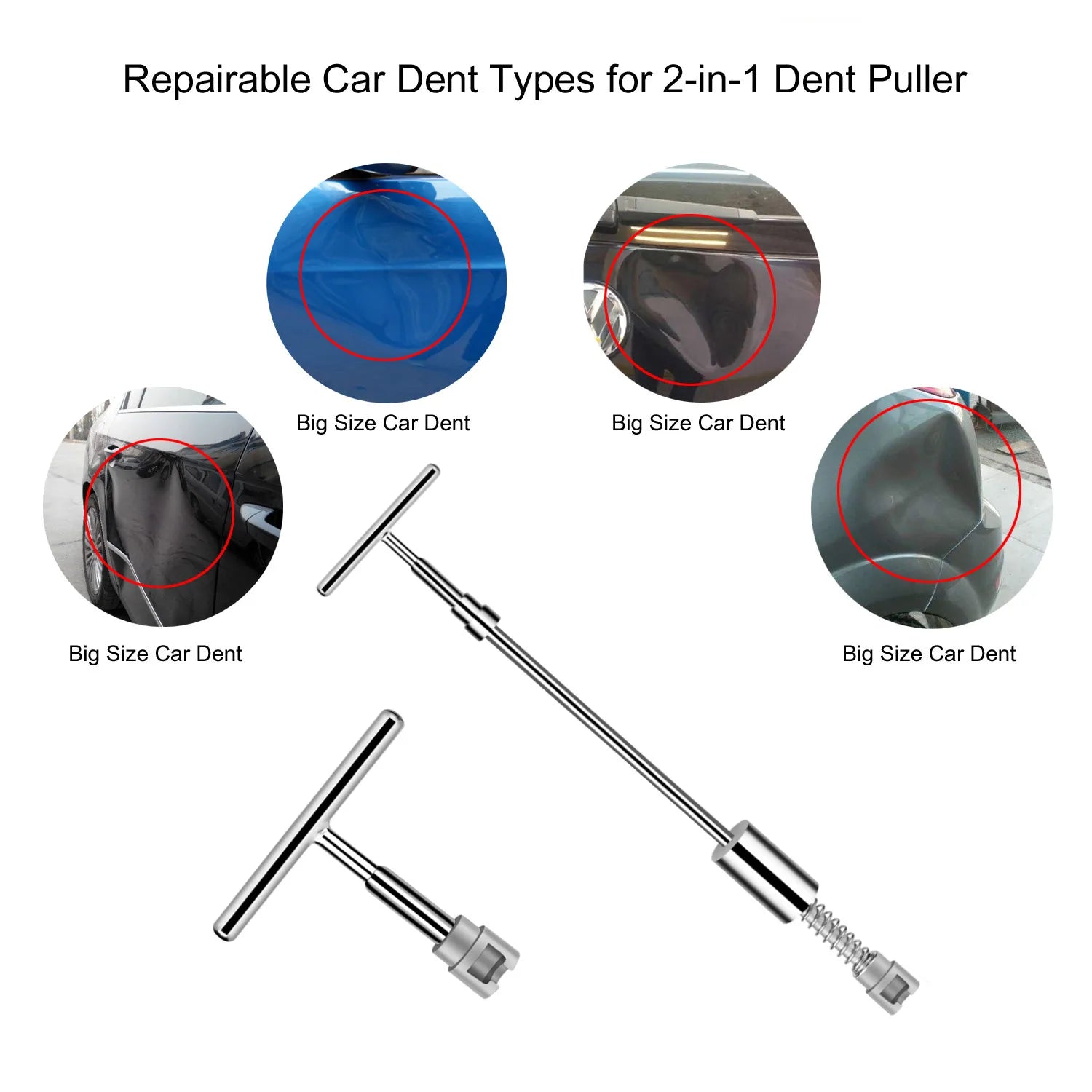 DentFixer Deluxe – Helppokäyttöinen Kolhujen Korjaussarja Kaiken Kokoisille Lommoille