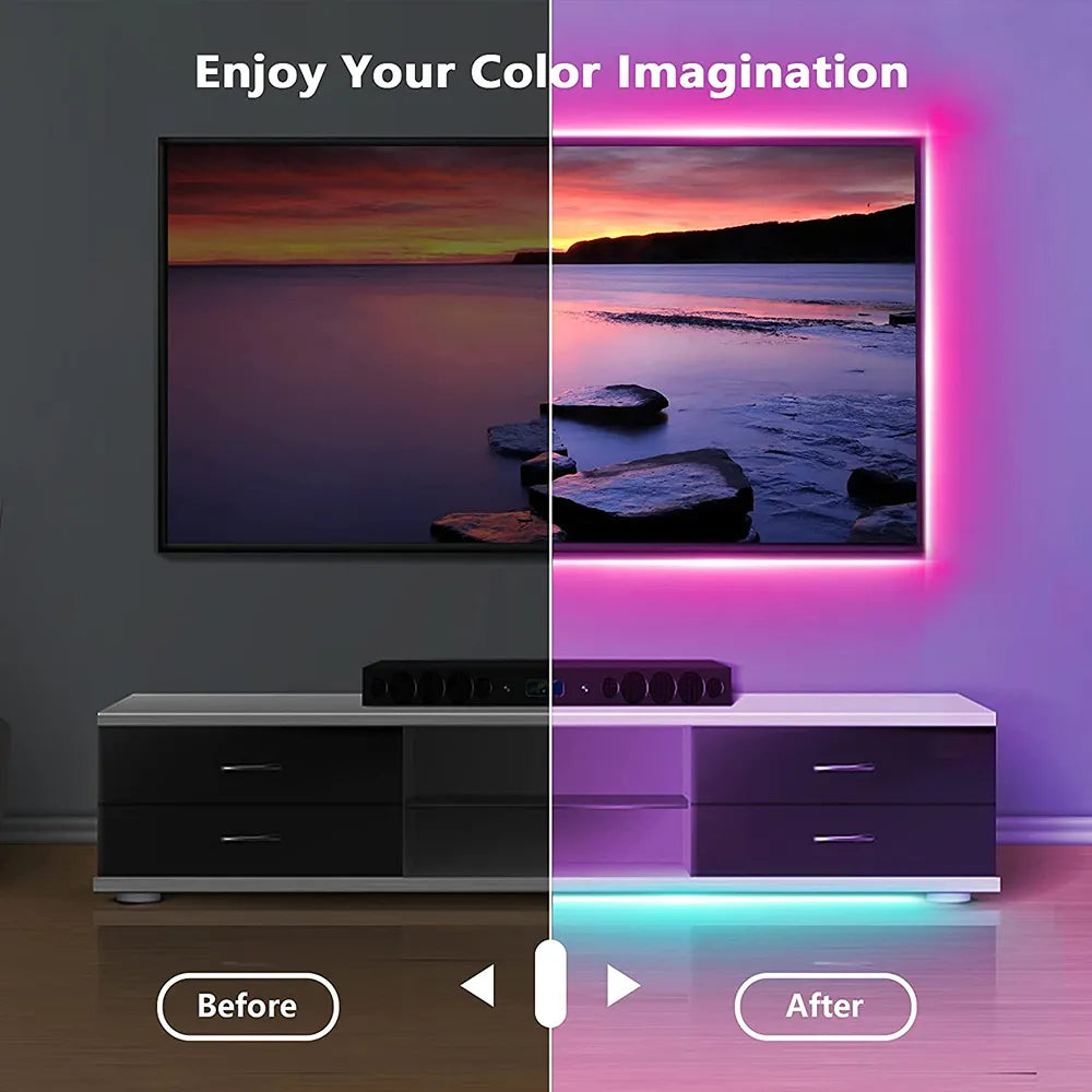 LumoVärikäs LED-ValoNauha – APP-ohjattava, värinvaihtava ja helposti asennettava