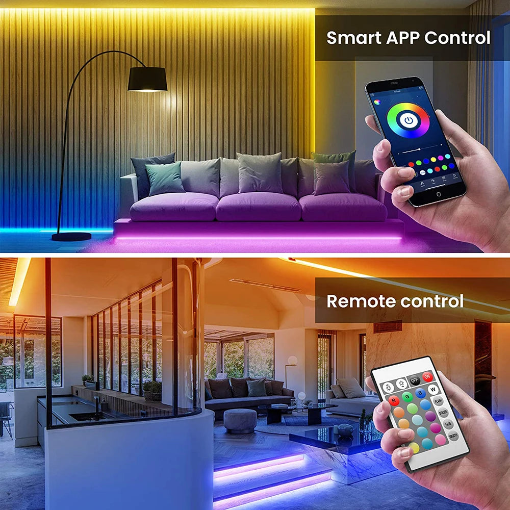 LumoVärikäs LED-ValoNauha – APP-ohjattava, värinvaihtava ja helposti asennettava