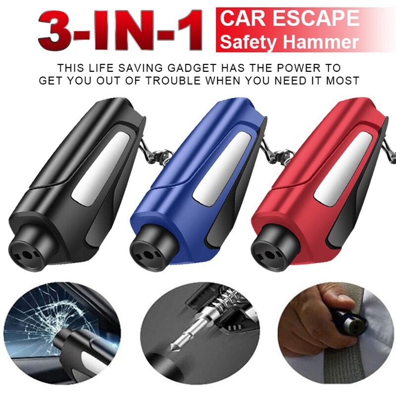 3 in 1 Car Window Breaker | 1+1 ilmainen